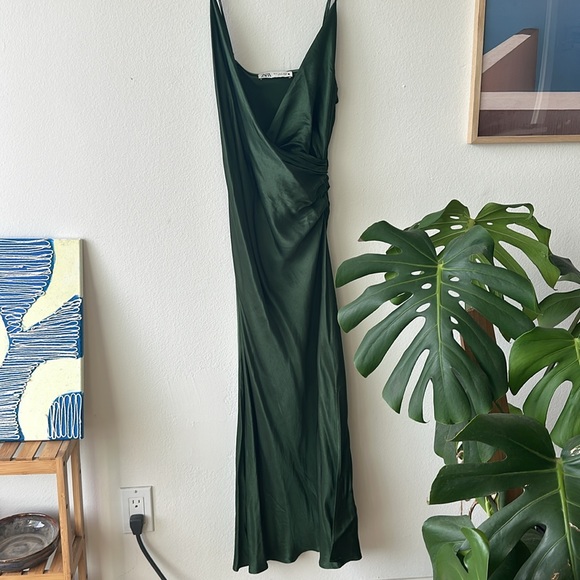 Forest spirit 🌳 green slip dress - Picture 2 of 4